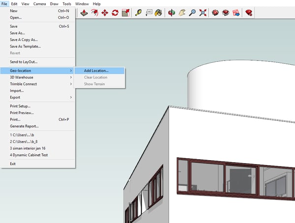 Location SketchUp