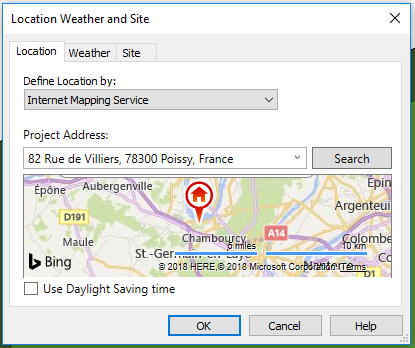 Location Data in Revit for Villa Savoye