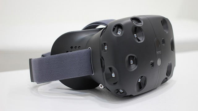 The HTC Vive, covered in the sensors that make room-scale positional tracking possible. Photo by Maurizio Pesce (Creative Commons/ flickr ) 